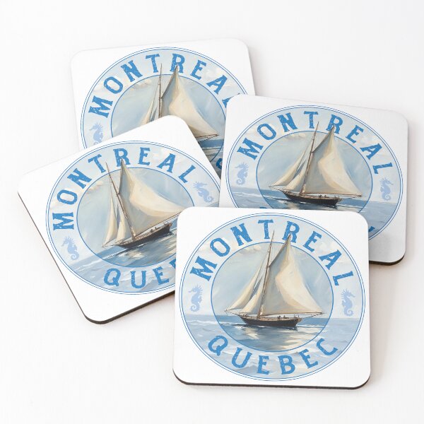 Item preview, Montreal Quebec Canada Vintage sailboat design designed and sold by Futurebeachbum.