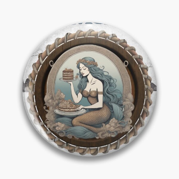 Artikelvorschau, Blue Mermaid Bayside Bakery (Transparenter Hintergrund) entworfen und verkauft von Holy Coast Threads (Formerly ChristianFlower).