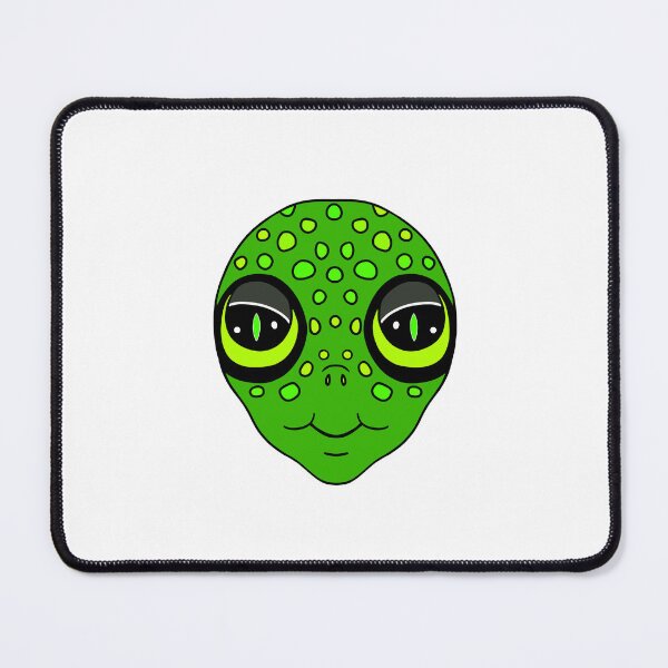Item preview, Green Alien Head designed and sold by Sartoris Art.