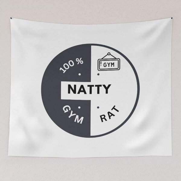 Item preview, Natty Gym Rat - Bold Fitness Apparel Design designed and sold by tutoo clothes.