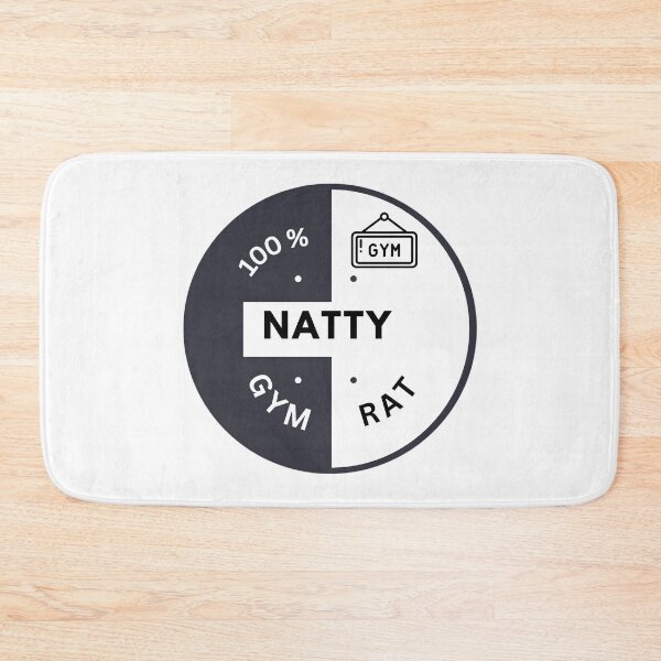 Item preview, Natty Gym Rat - Bold Fitness Apparel Design designed and sold by tutoo clothes.