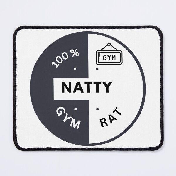 Item preview, Natty Gym Rat - Bold Fitness Apparel Design designed and sold by tutoo clothes.