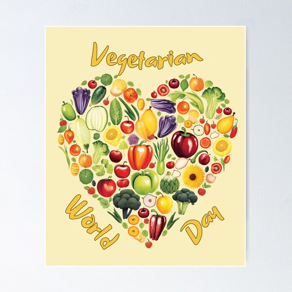 Item preview, Vegetarian World Day designed and sold by TeeTemptation.