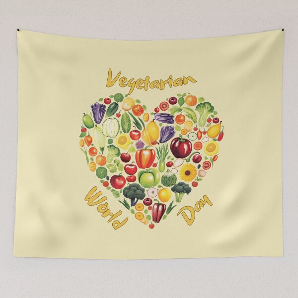 Item preview, Vegetarian World Day designed and sold by TeeTemptation.