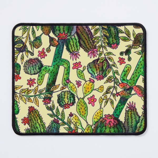 Aperçu de l'œuvre Motif de cactus jaune créée et vendue par kpdesign.