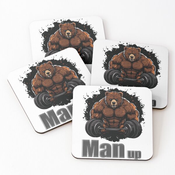 Item preview, Erous Bear Look in Gym: Man Up and Lift with Style designed and sold by AbderraimArt.