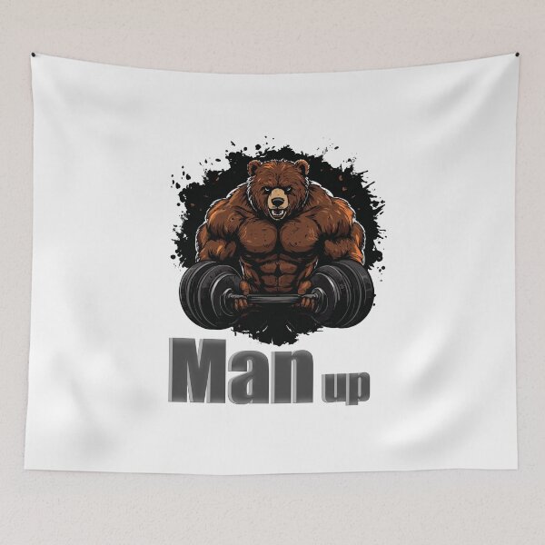 Item preview, Erous Bear Look in Gym: Man Up and Lift with Style designed and sold by AbderraimArt.