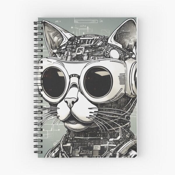 Item preview, Techno Cat: Glitchy Cyber Feline designed and sold by andrew758.