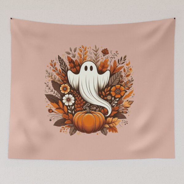 Item preview, Funny Spooky Floral Ghost  designed and sold by DeeCeeFashion.