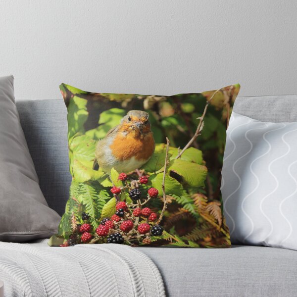 Item preview, European Robin Inch Island Berries Vertical designed and sold by eddiebarronshop.