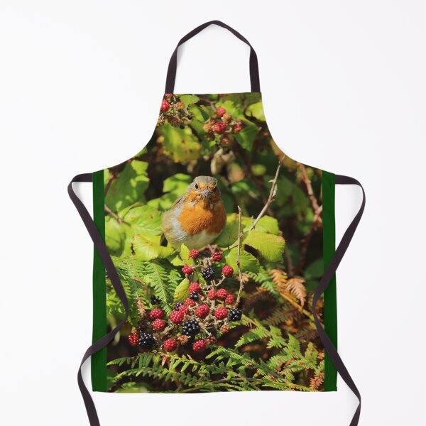 Item preview, European Robin Inch Island Berries Vertical designed and sold by eddiebarronshop.