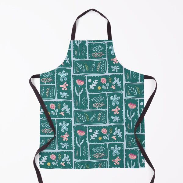Item preview, Patchwork-style green abstract floral designed and sold by Syuzanna.