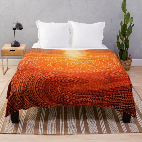 Item preview, Aboriginal Inspired Dot Art - Sunset Ripples designed and sold by GrinGalore.