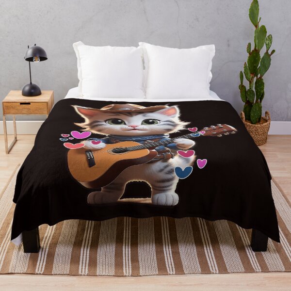 Item preview, gray cat with pink cowboy hat and bandana Sticker designed and sold by Raju-Creative.