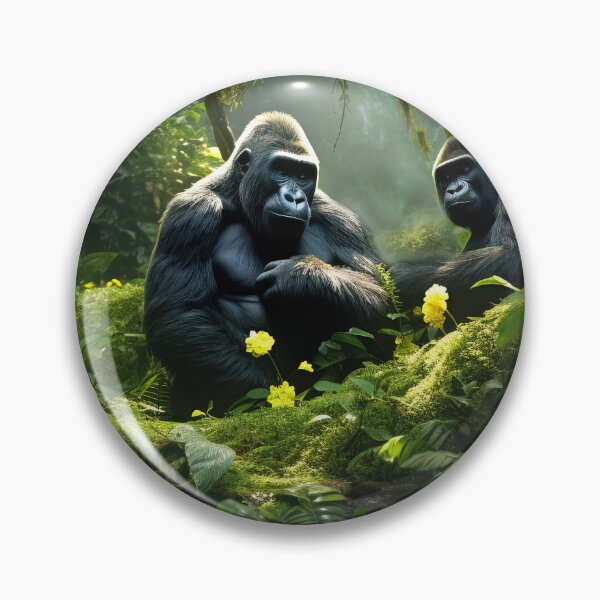 Item preview, Gorillas in the African jungle - Wildlife photo designed and sold by TheArtistOf2022.
