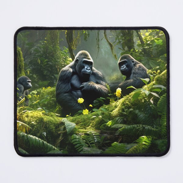 Item preview, Gorillas in the African jungle - Wildlife photo designed and sold by TheArtistOf2022.