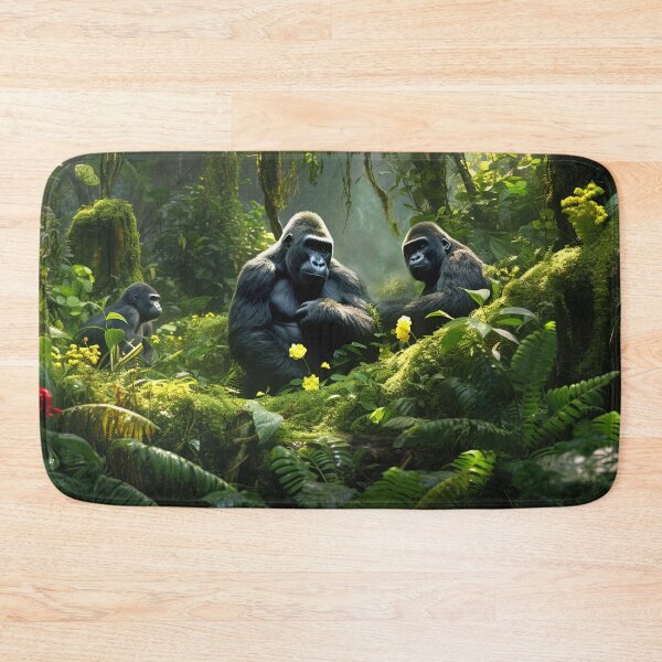 Item preview, Gorillas in the African jungle - Wildlife photo designed and sold by TheArtistOf2022.