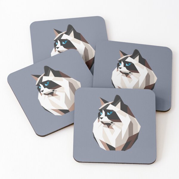 Item preview, Abstract Design Ragdoll Cat designed and sold by Zelda's Garden.