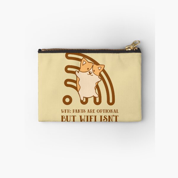 Item preview, WFH: Where pants are optional, but wifi isn't - Work from home designed and sold by Circle-Cats.