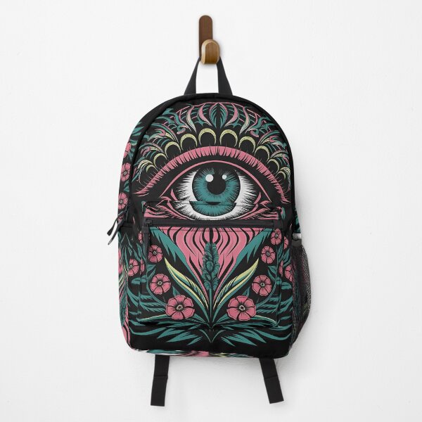 Item preview, Mystical Floral Eye Illustration with Psychedelic Details designed and sold by ZetaDream.