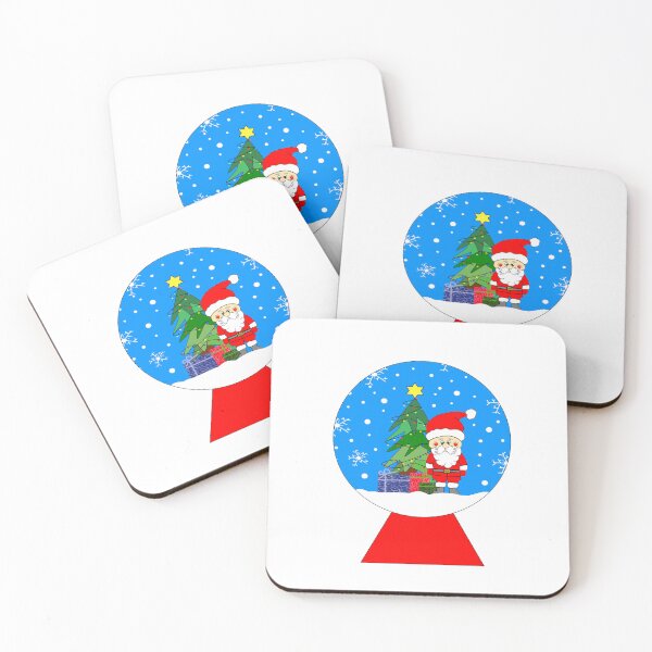 Item preview, Merry Christmas - Santa Snow Globe designed and sold by Sartoris Art.