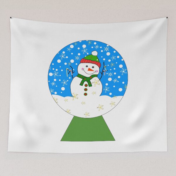 Item preview, Holiday Snowman - SNOWMAN SNOW GLOBE designed and sold by Sartoris Art.