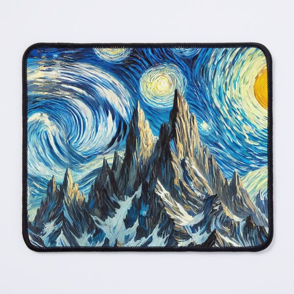 Item preview, Mountain Peaks Under a Starry Night designed and sold by AlexandruStoian.
