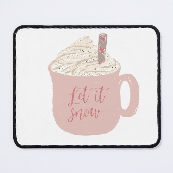 Item preview, Let it snow - cozy coffee - cute pink mug designed and sold by zenberill.