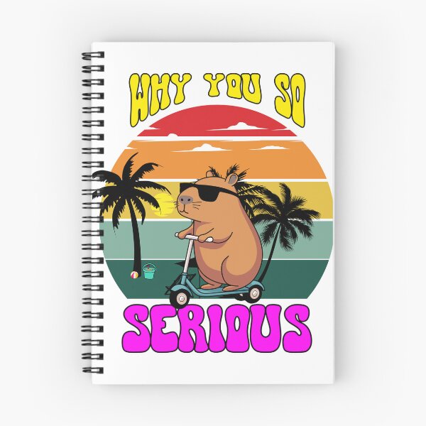 Item preview, Why You So Serious Capybara Shirt designed and sold by MrBacust7101.