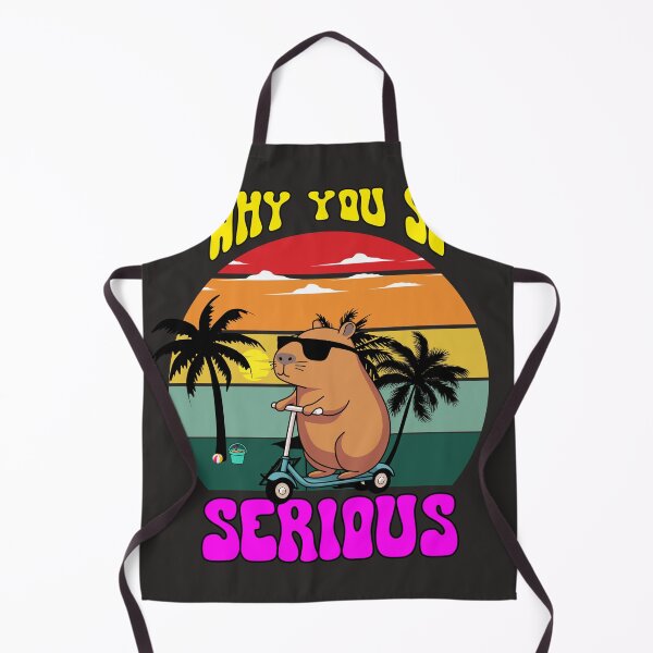 Item preview, Why You So Serious Capybara Shirt designed and sold by MrBacust7101.
