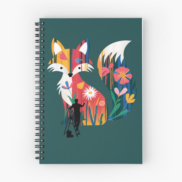 Item preview, painted fox as a mural designed and sold by CypisDesign.