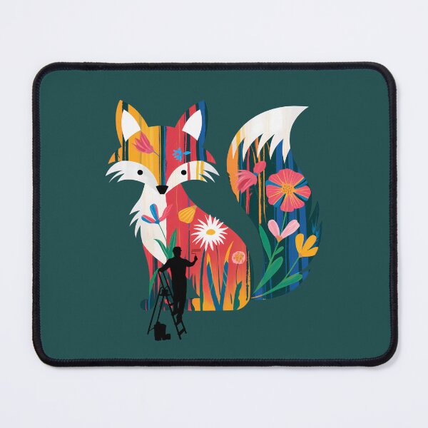 Item preview, painted fox as a mural designed and sold by CypisDesign.