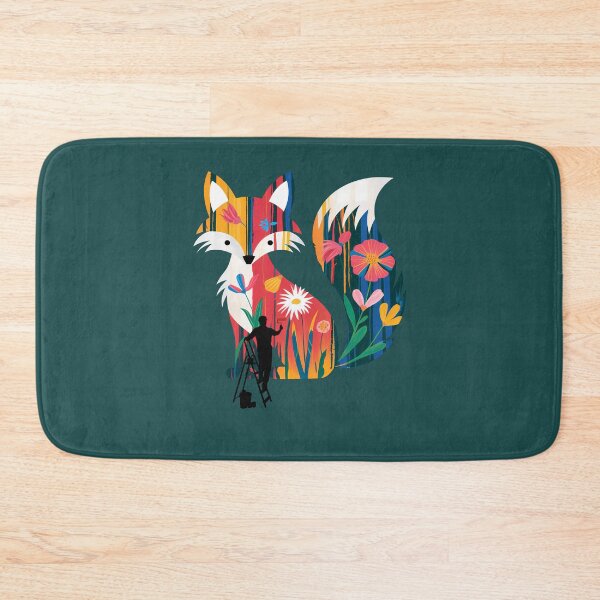Item preview, painted fox as a mural designed and sold by CypisDesign.