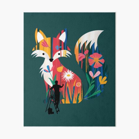 Item preview, painted fox as a mural designed and sold by Creative Dead End.