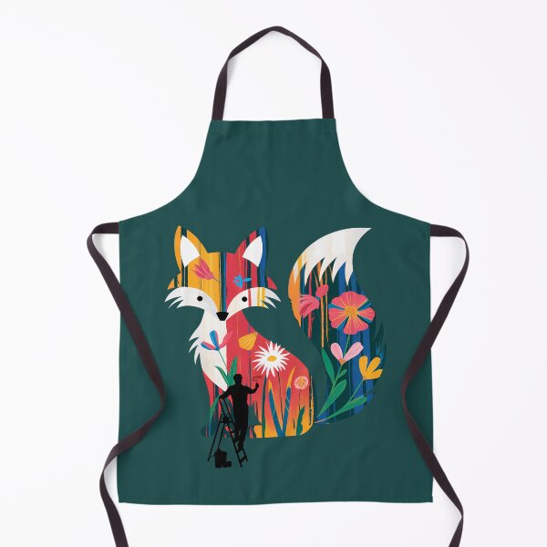 Item preview, painted fox as a mural designed and sold by CypisDesign.