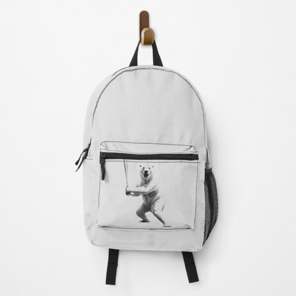 Item preview, Polar Bear Baseball Player Halftone designed and sold by TrueArtsStore.