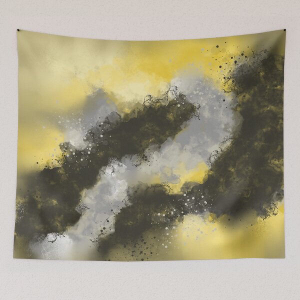 Item preview, The Golden Rule - Yellow Gray Black White Abstract designed and sold by Joey Santiago.