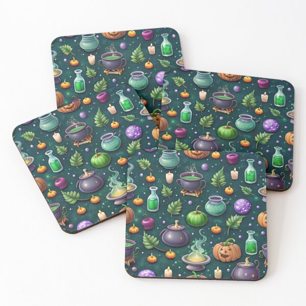 Item preview, Halloween Potions and Magic Books Pattern designed and sold by zaina.sho.