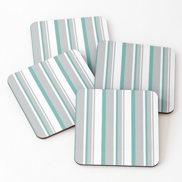 Item preview, Bastille Rose 4 Aqua Stripe designed and sold by Carina Parry Studios.
