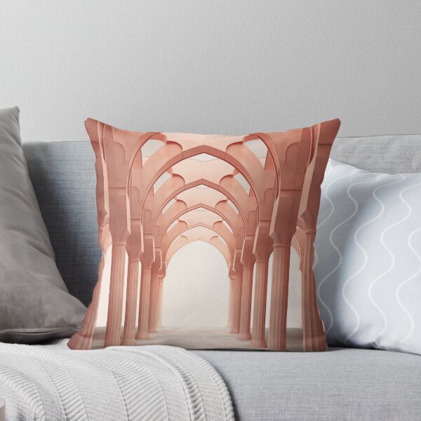 Item preview, Luxurious empty room with pink arches. designed and sold by GiriaGallery.