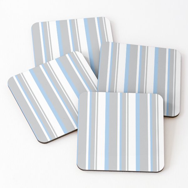Item preview, Bastille Rose 5 Sky Blue Stripe designed and sold by Carina Parry Studios.