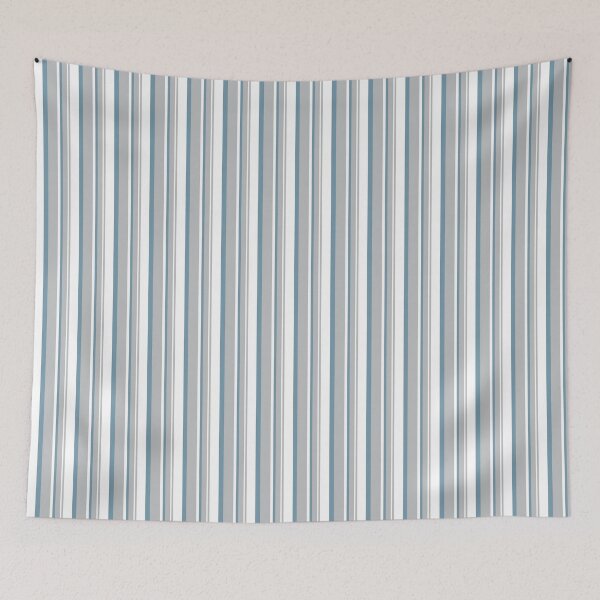 Item preview, Bastille Rose 7 Antique Cyan Stripe designed and sold by Carina Parry Studios.