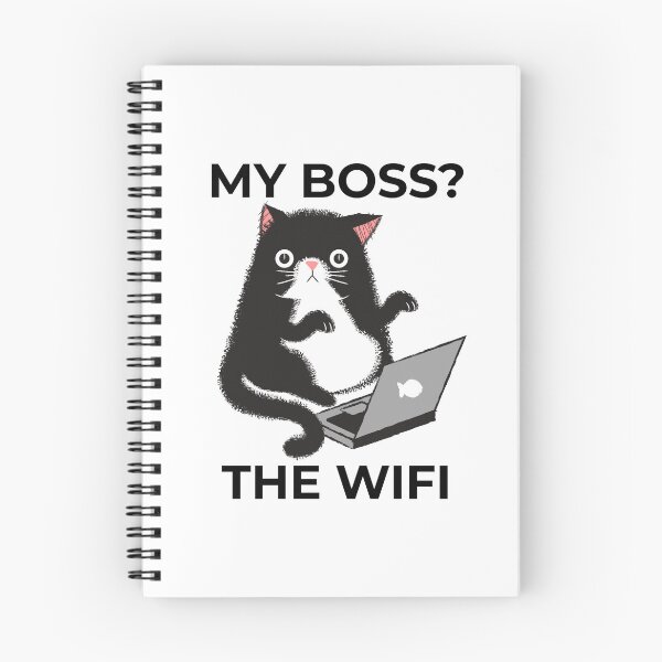 Item preview,  My boss? The Wifi - Work from home designed and sold by Circle-Cats.