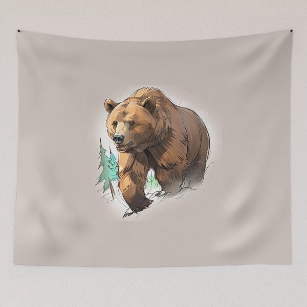 Item preview, Grizzly Bear designed and sold by ArtCraftLab.