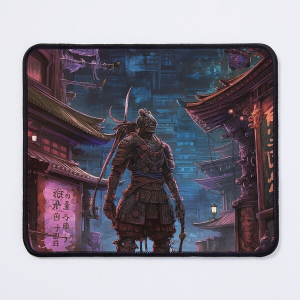 Item preview, Cyber Samurai in Neon Alley designed and sold by landletsy.