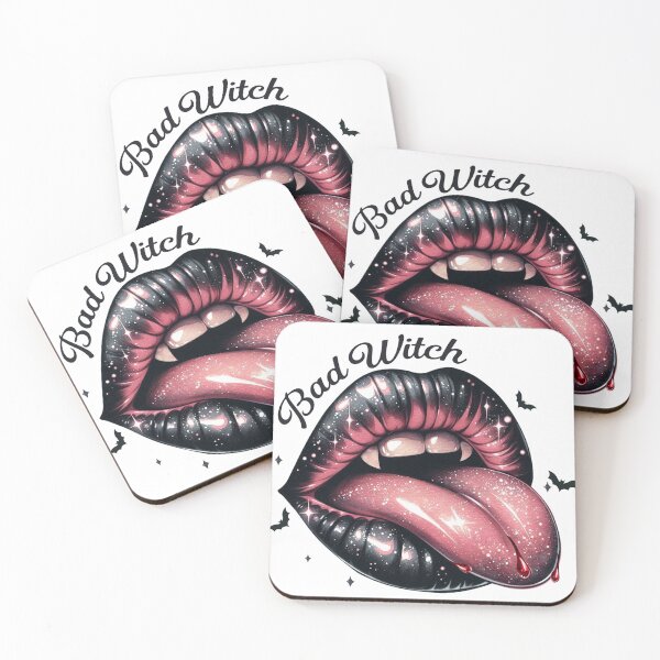 Item preview, Bad Witch Halloween Lips Gothic Art designed and sold by Aredbox.