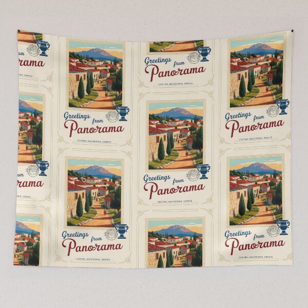 Item preview, Panorama Central Macedonia Greece Postcard Vintage Retro Travel Vintage designed and sold by TravelPostcardGems.