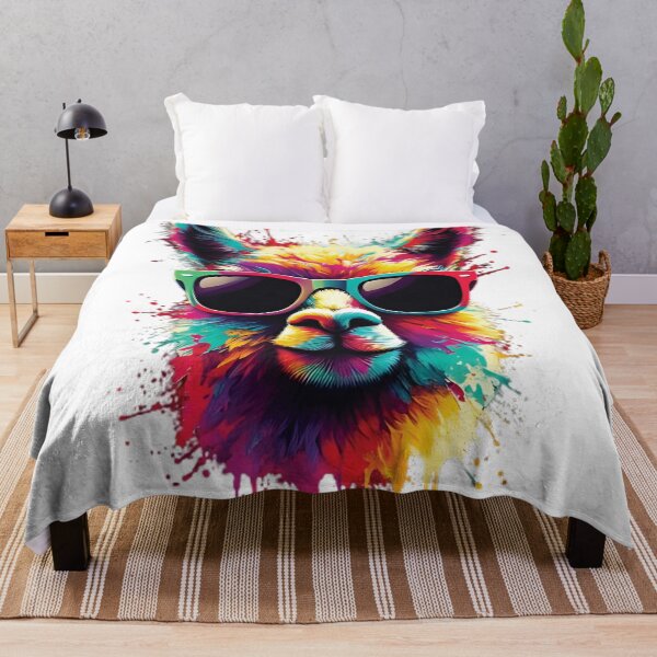 Item preview, Llama Colorful With Sunglasses For Alpaca lovers designed and sold by VISIONSTURME.