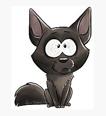I'm a black Kelpie Photographic Print