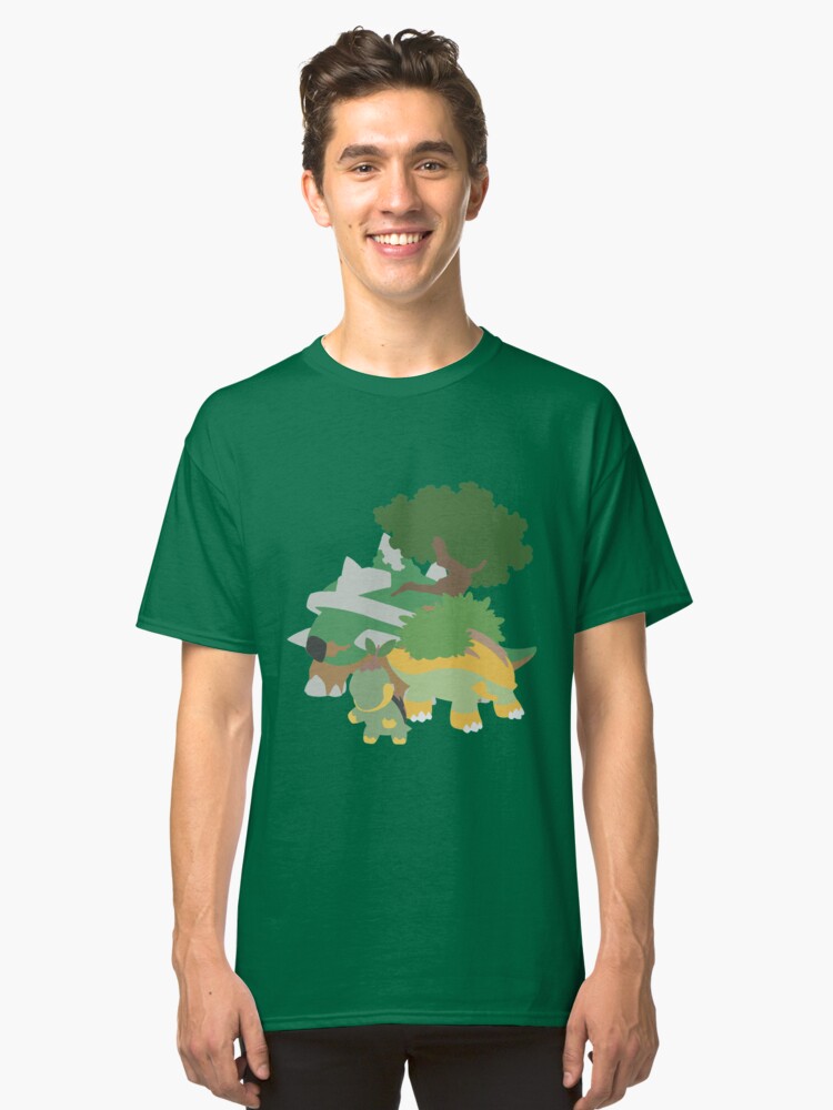 turtwig evolution classic t shirt by zerokara redbubble